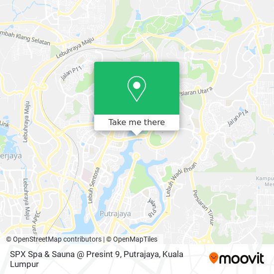 Peta SPX Spa & Sauna @ Presint 9, Putrajaya