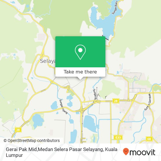 Gerai Pak Mid,Medan Selera Pasar Selayang map