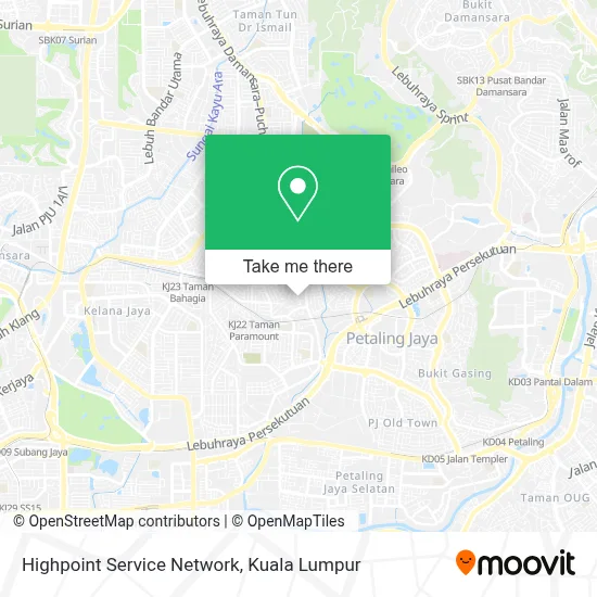 Highpoint Service Network map