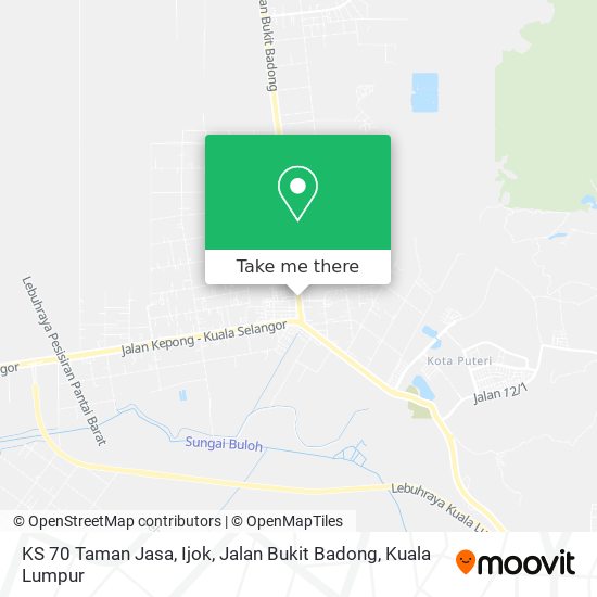 Peta KS 70 Taman Jasa, Ijok, Jalan Bukit Badong