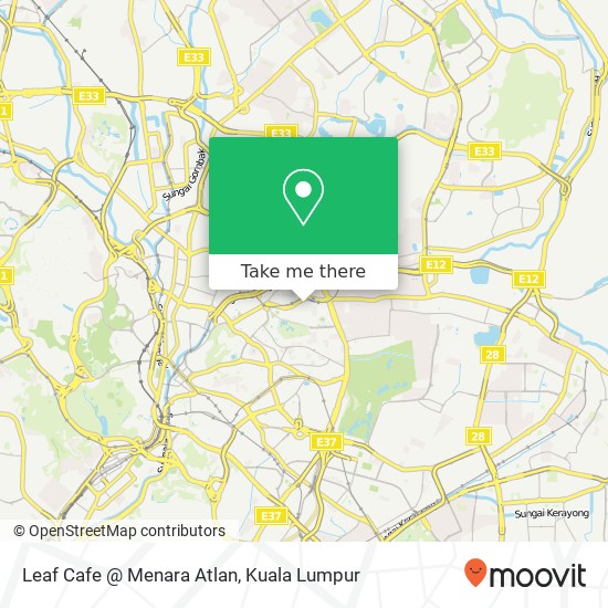 Leaf Cafe @ Menara Atlan map