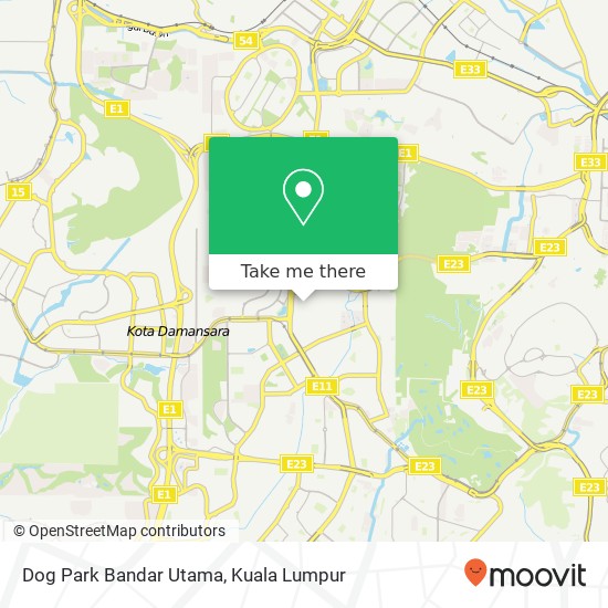 Dog Park Bandar Utama map