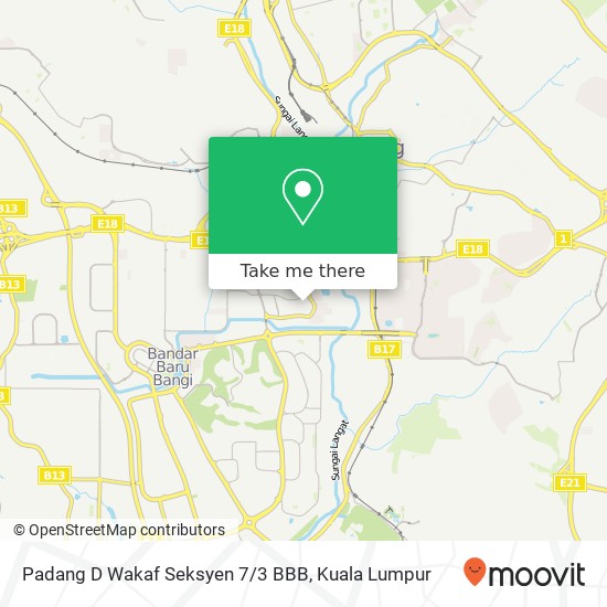 Peta Padang D Wakaf Seksyen 7/3 BBB