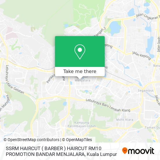 SSRM HAIRCUT ( BARBER ) HAIRCUT RM10 PROMOTION BANDAR MENJALARA map