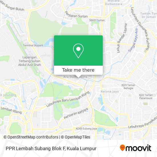 PPR Lembah Subang Blok F map