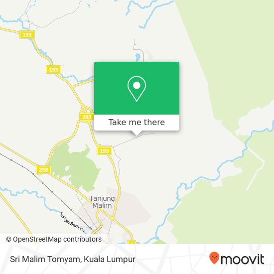 Sri Malim Tomyam map