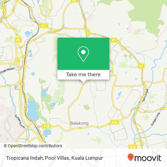 Tropicana Indah, Pool Villas map