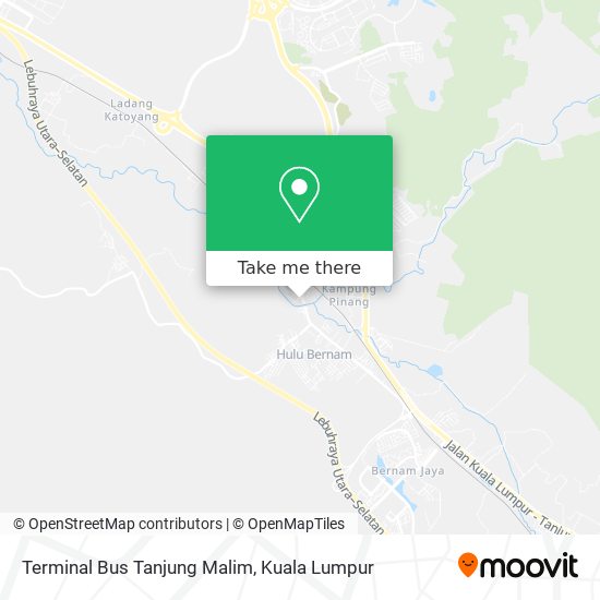 Peta Terminal Bus Tanjung Malim