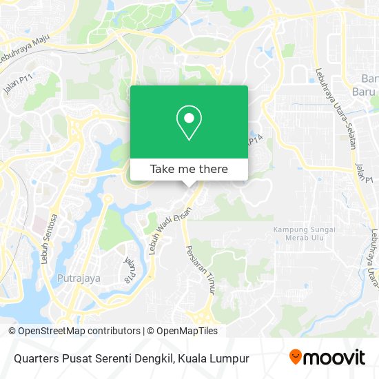 Quarters Pusat Serenti Dengkil map