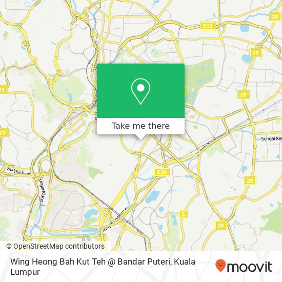 Peta Wing Heong Bah Kut Teh @ Bandar Puteri