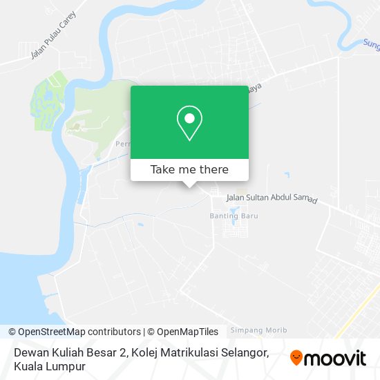Dewan Kuliah Besar 2, Kolej Matrikulasi Selangor map