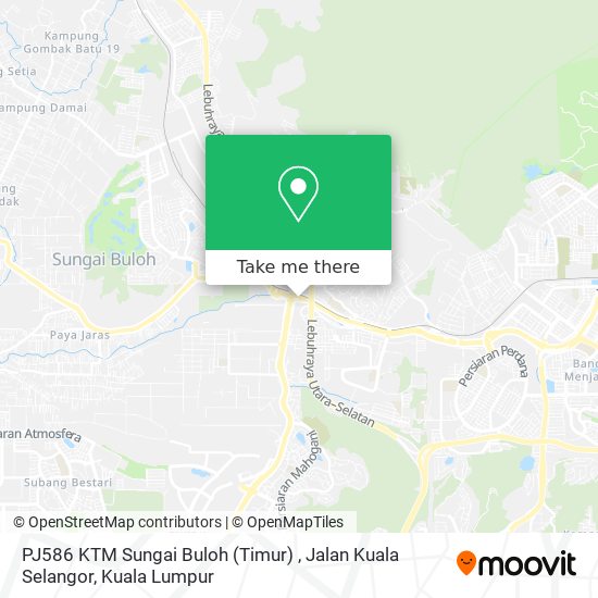 Peta PJ586 KTM Sungai Buloh (Timur) , Jalan Kuala Selangor
