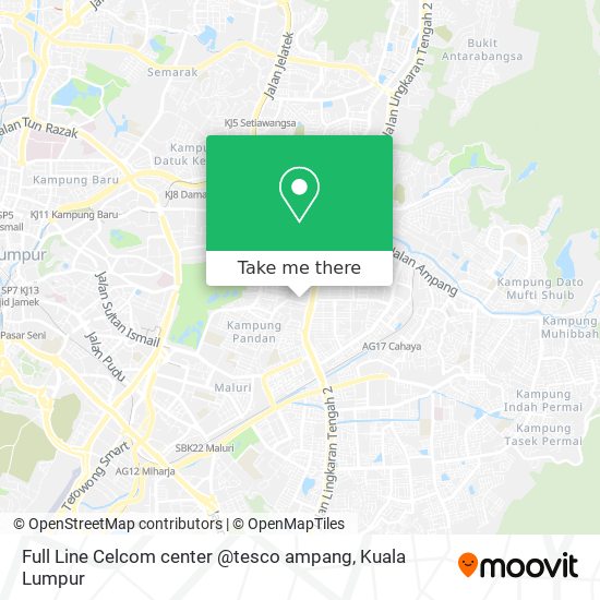 Peta Full Line Celcom center @tesco ampang