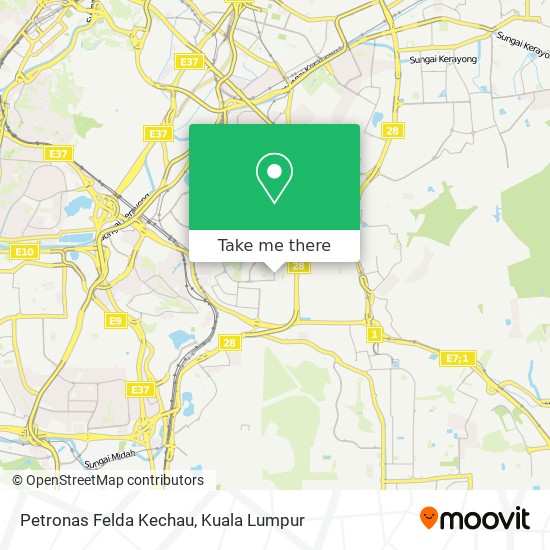 Petronas Felda Kechau map