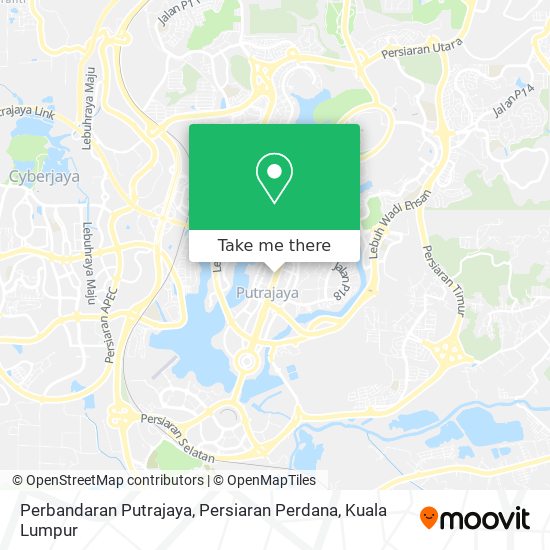 Perbandaran Putrajaya, Persiaran Perdana map
