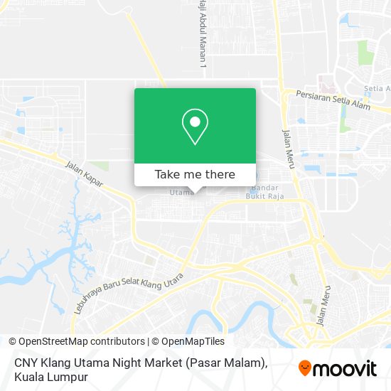 CNY Klang Utama Night Market (Pasar Malam) map