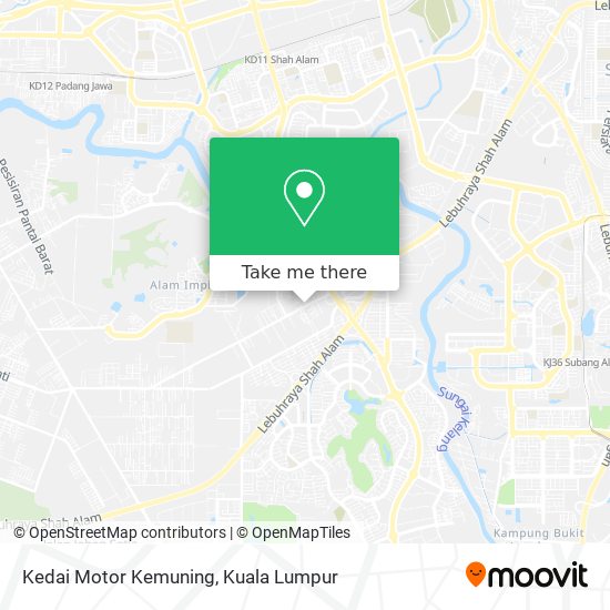 Kedai Motor Kemuning map