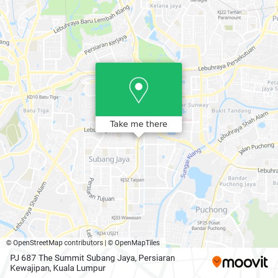 PJ 687 The Summit Subang Jaya, Persiaran Kewajipan map
