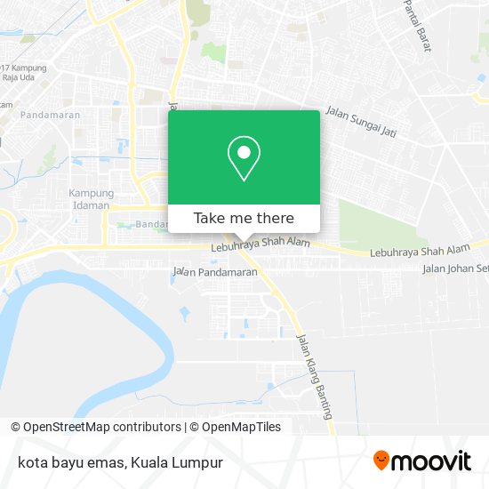 kota bayu emas map