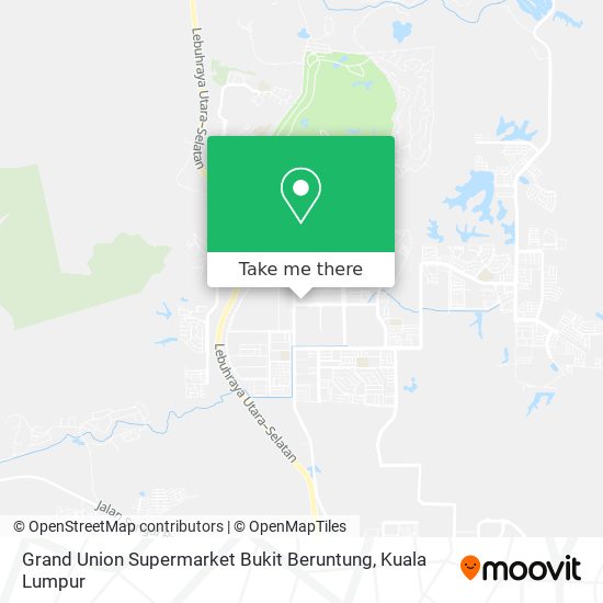 Grand Union Supermarket Bukit Beruntung map