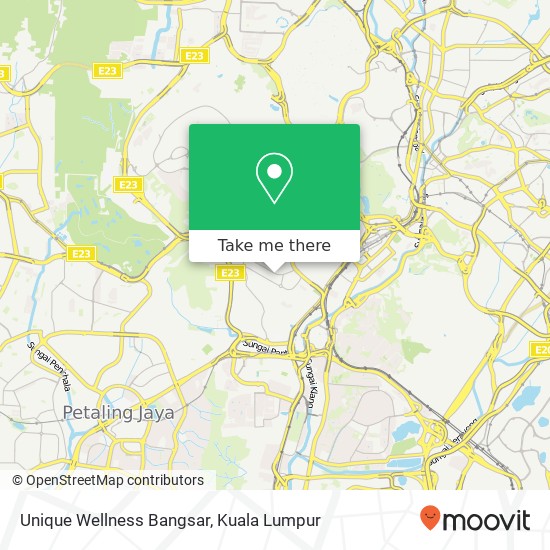 Unique Wellness Bangsar map