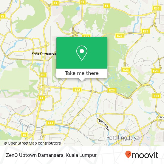 ZenQ Uptown Damansara map