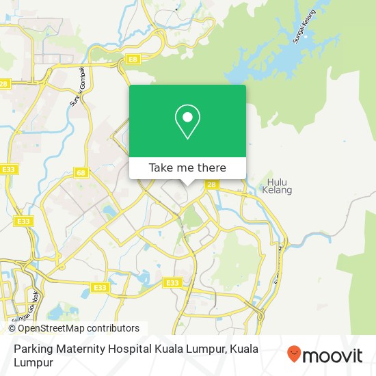 Parking Maternity Hospital Kuala Lumpur map