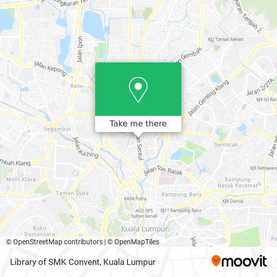 Library of SMK Convent map