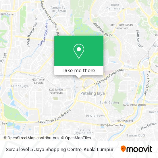 Surau level 5 Jaya Shopping Centre map