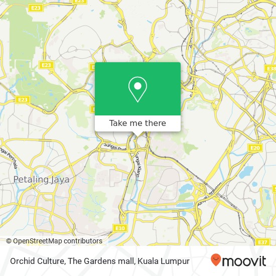 Orchid Culture, The Gardens mall map