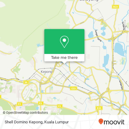 Peta Shell Domino Kepong