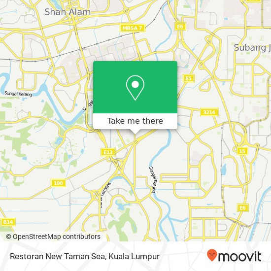 Restoran New Taman Sea map