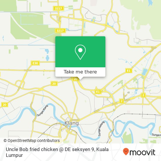 Uncle Bob fried chicken @ DE seksyen 9 map
