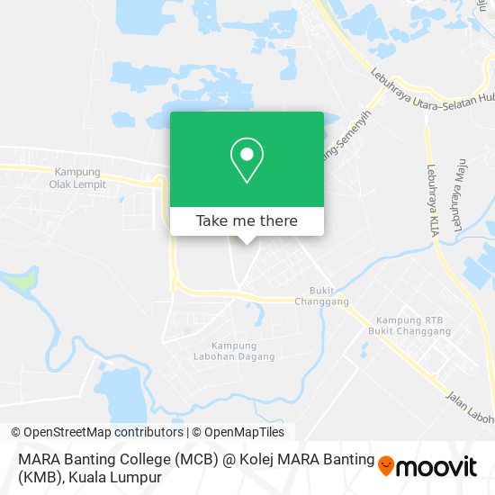 Peta MARA Banting College (MCB) @ Kolej MARA Banting (KMB)