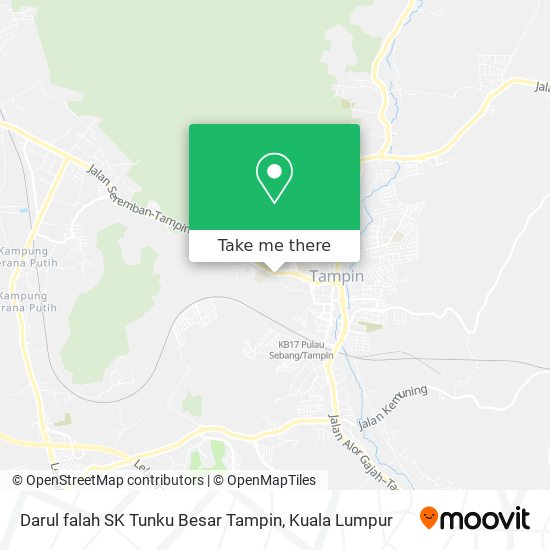 Darul falah SK Tunku Besar Tampin map