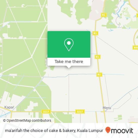 ma'arifah the choice of cake & bakery map