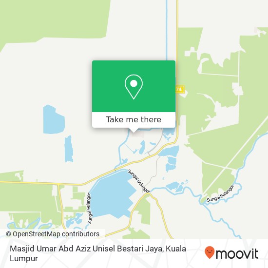 Masjid Umar Abd Aziz Unisel Bestari Jaya map