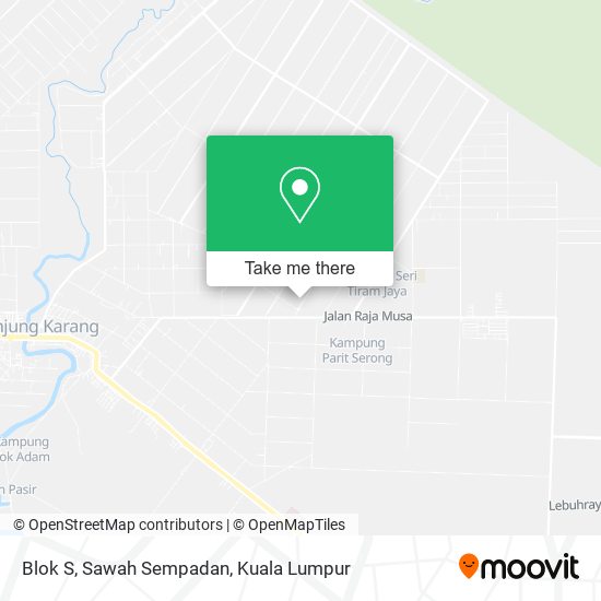 Peta Blok S, Sawah Sempadan