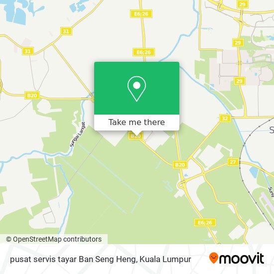 pusat servis tayar Ban Seng Heng map