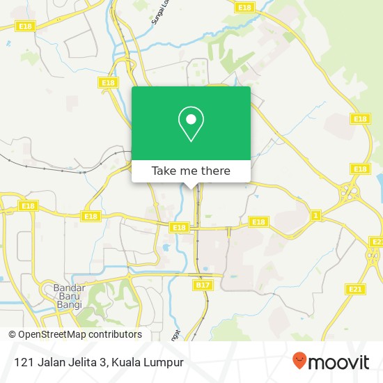 121 Jalan Jelita 3 map