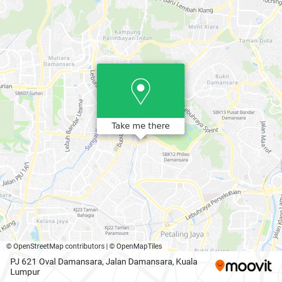 PJ 621 Oval Damansara, Jalan Damansara map