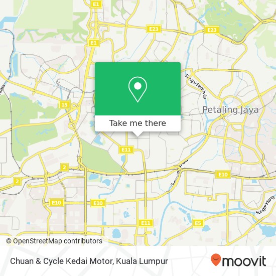 Peta Chuan & Cycle Kedai Motor