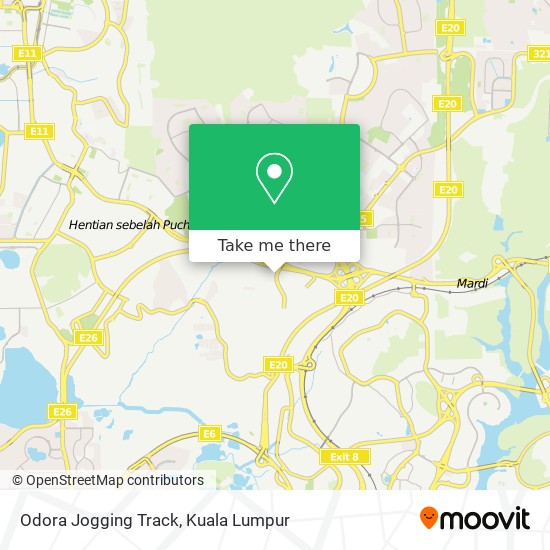 Odora Jogging Track map