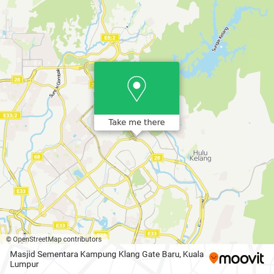 Masjid Sementara Kampung Klang Gate Baru map