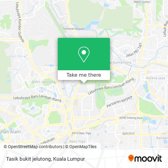 Peta Tasik bukit jelutong