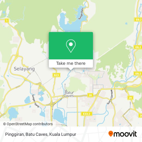 Pinggiran, Batu Caves map