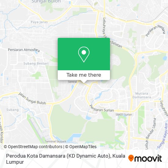 Peta Perodua Kota Damansara (KD Dynamic Auto)