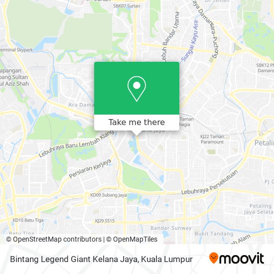 Peta Bintang Legend Giant Kelana Jaya