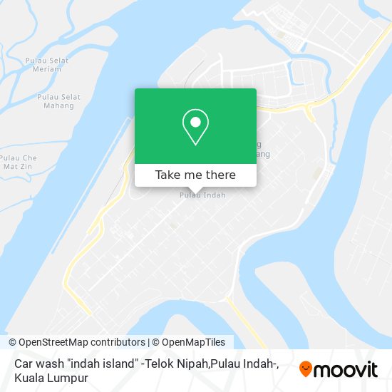Car wash "indah island" -Telok Nipah,Pulau Indah- map