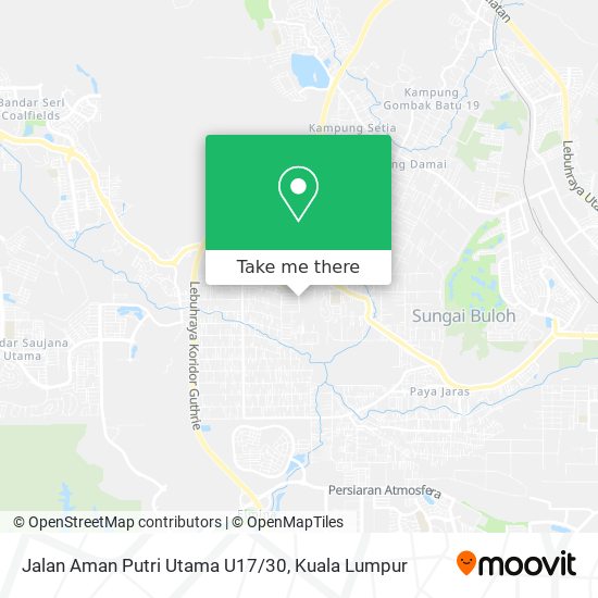 Jalan Aman Putri Utama U17/30 map